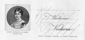 Handschrift von Königin Victoria im Alter von 8 Jahren von Unbekannt