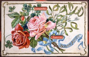 Glückliches Jahr Blumen