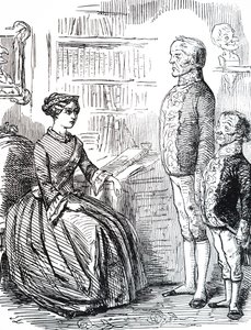 Henry John Temple, 3. Viscount Palmerston übergibt Königin Victoria seinen Rücktritt von Unbekannter Künstler