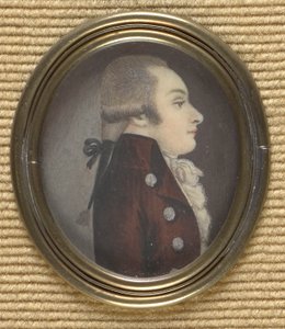 Herr im Profil (Wolfgang Amadeus Mozart?) von Unbekannter Künstler