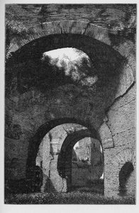 Geschichte des antiken Rom. Die Caracalla-Thermen in Rom, Italien, waren die zweitgrößten römischen öffentlichen Bäder, oder Thermen, die zwischen 212 und 216 n. Chr. während der Herrschaft des Kaisers Caracalla in Rom erbaut wurden. von Unbekannt