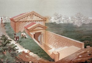 Hypogäum Martyrium von Poitiers, ca. 1880 (Lithographie)