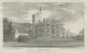 Ilam Hall (Lithographie) von Unbekannt