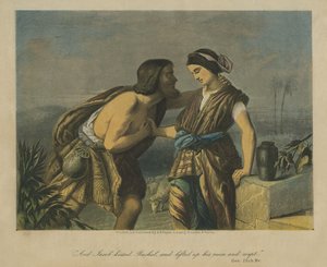 Jakob erklärt seine Liebe zu Rachel - Bibel von Unbekannter Künstler