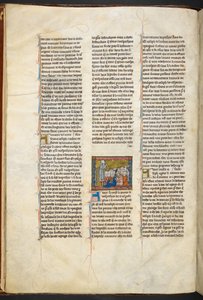 Joseph von Arimathäa predigt seinen Anhängern aus Estoire del Saint Graal, ca. 1315-1325 von Unbekannter Künstler