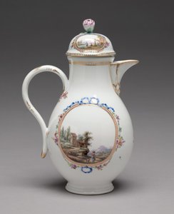 Krug mit Deckel, hergestellt von der Meissener Porzellanmanufaktur, 1774-1814 von Unbekannt