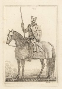 Ritter oder Mann in Rüstung zur Zeit von König Heinrich II von Unbekannt