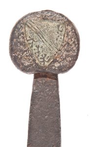 Spätmittelalterliches Breitschwert mit früherer Wikingerklinge und den Wappen der Familie De Bohun, Earls of Hereford und Essex, 11. - 14. Jahrhundert von Unbekannt