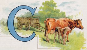Buchstabe C: Kutsche (Illustration aus „ABC L