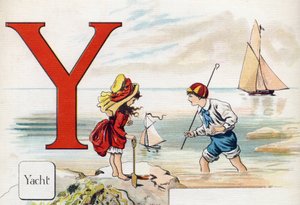 Buchstabe Y: Yacht (Illustration aus „ABC L