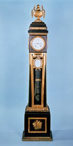 Louis XVI Ebenholz furnierte Äquations-Standuhr, von Ferdinand Berthoud, Paris, spätes 18. Jahrhundert von Unbekannt