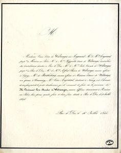 Madame Witwe Léon de Widranges von Unbekannter Künstler