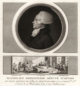 Maximilien Robespierre, Abgeordneter von Artois, 1794 hingerichtet