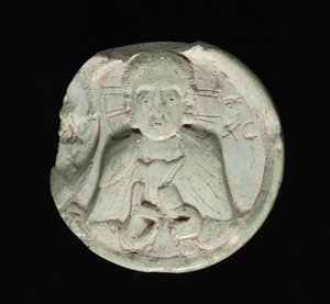 Medallion mit Christus, ca. 1200-1400 von Unbekannt