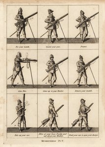 Militärische Übungen der Musketiere