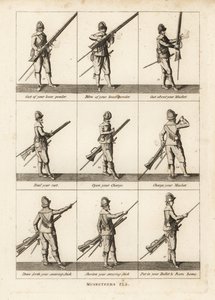Militärische Übungen der Musketiere von Unbekannt