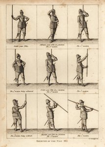 Militärische Übungen mit der Pike