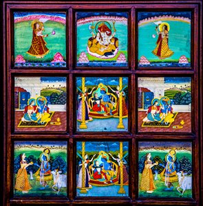 Miniaturmalerei, Kunsthandwerk in Rajasthan, Indien, Asien