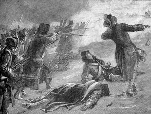 Montgomerys Angriff auf die Unterstadt, Quebec von Unbekannter Künstler