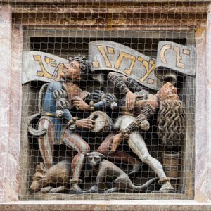Moriskentänzer, Relief am Goldenen Dachl, Innsbruck, Tirol, Österreich