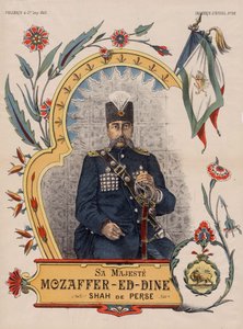 Mozzafar-al-Din Shah oder Mozaffaredin Shah - Mozaffar ad-Din Shah Qajar von Unbekannt