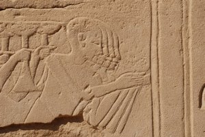 Mehrere Köpfe, Karnak, Luxor, Ägypten