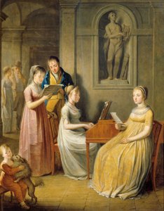 Musizierende Familie von Unbekannter Künstler