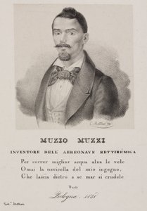 Muzio Muzzi, italienischer Ballonfahrer von Unbekannt