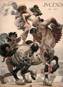 Mythologische Figuren spielen Musik