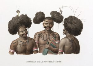 Einheimische von Neuguinea