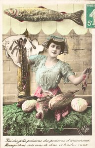 Alte Postkarte/Aprilfisch