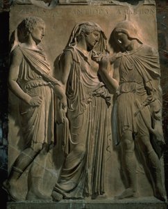 Orpheus, Eurydike und Hermes von Unbekannt