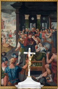 Pfarrkirche Sint-Michiel, Cornelius und Ghislenus. Innenansicht.