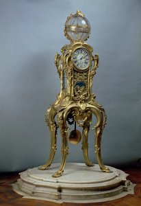 Passament-Astronomische Uhr von Jacques Caffieri (1678-1755) für Ludwig XV. von Frankreich von Unbekannt