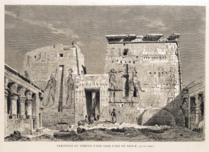 Peristyl des Tempels der Isis auf der Insel Philae, Ägypten von Unbekannt