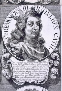 Porträt von Bermudo III. von León (Lithografie)