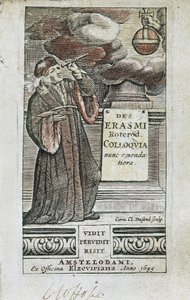 Porträt von Erasmus auf der Titelseite von 