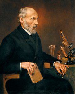 Porträt von Santiago Ramon y Cajal (1852-1934), spanischer Arzt, Vater der Neurowissenschaft