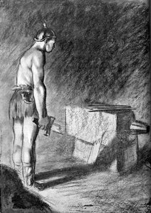 Preußische militärische Schwäche - Karikatur aus dem Ersten Weltkrieg
