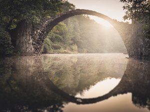 Rakotzbrücke - Studie 5, Sachsen, Deutschland von Leopold Blonder