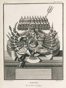 Ravanen, König der Insel Ceylon
