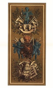 Rokoko-Wandpaneele im Louvre, Paris