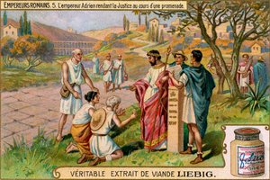 Römische Kaiser - Liebig Fleischextrakt Sammelkarte von Unbekannter Künstler