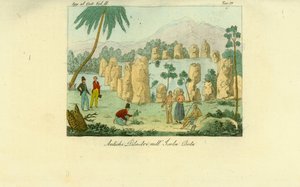 Ruinen der antiken Luta-Säulen, errichtet von den Chamorro auf der Insel Rota, Guam