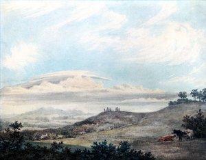 Ländliche Landschafts- und Wolkenstudie von Luke Howard, ca. 1808-1811 von Unbekannter Künstler