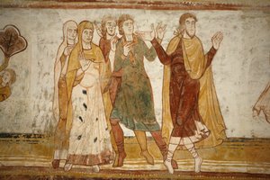 Abtei Saint-Savin, Abraham und Lot trennen sich, Saint-Savin-sur-Gartempe, Frankreich