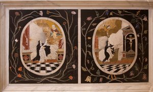 Kirche Saint Corona, Altar, Marmorintarsien, Vicenza, Venetien, Italien