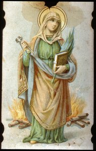 Sainte Appoline, Chromolithographische Pappe von Unbekannter Künstler