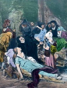 Szene aus dem Leben des protestantischen Reformators Martin Luther