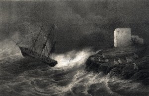 Schiffbruch der Brigg „Aventure“ und „Silene“ an der algerischen Küste, 15. Mai von Unbekannter Künstler